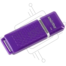 Флеш диск 4Gb USB Drive <USB2.0> Smartbuy Quartz series Violet (SB4GBQZ-V)