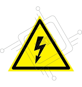 Наклейка знак электробезопасности «Опасность поражения электротоком» 160х160х160 мм REXANT