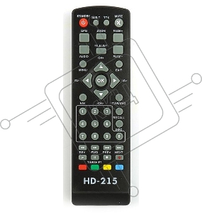 Ресивер эфирный цифровой Эфир DVB-T2 HD HD-215 пластик, дисплей DOLBY DIGITAL,