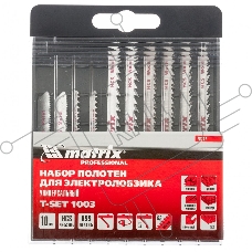 Набор полотен для электролобзика универсальный, 10 шт, T-SET1003  Matrix