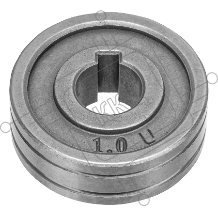 Подающий ролик, U профиль под алюминиевую проволоку 1,0-1,2 мм, 2 шт// Denzel
