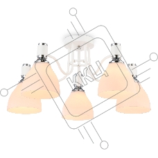 Светильник Ambrella light TR303305/5 WH/CH/FR белый/хром/белый матовый E27*5 max 60W D600*270