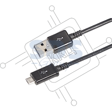 Кабель Rexant (18-4268-20) USB кабель microUSB длинный штекер 1М черный