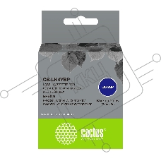 Картридж ленточный Cactus CS-LK4YBP черный шрифт, желтый фон (12 мм, 9 м) для Epson LW300/LW400/LW700/LW600P/LW1000P/K400/Z700/Z900
