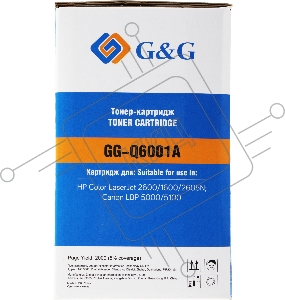 Картридж лазерный G&G GG-Q6001A голубой (2000стр.) для HP CLJ 1600/2600N/M1015/M1017
