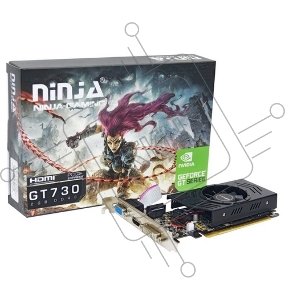 Видеокарта Sinotex Ninja GT730 (96SP) 4G 128BIT DDR3 (DVI/HDMI/CRT) LP PCIE  (NK73NP043F)  RTL {50}