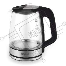 Чайник электрический Sakura SA-2722BK черный, 2.2 л., 1500 Вт