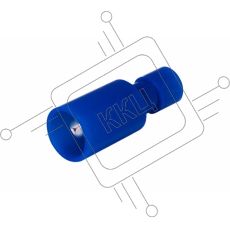 Разъем штекерный полностью изолированный штекер 4 мм 1.5-2.5 мм² (РШПи-п 2.5-4/РШИп 2-5-4) синий REXANT