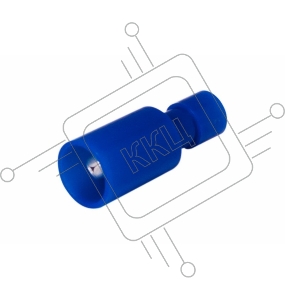 Разъем штекерный полностью изолированный штекер 4 мм 1.5-2.5 мм² (РШПи-п 2.5-4/РШИп 2-5-4) синий REXANT