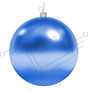 Елочная фигура «Шар» Ø 10 см, цвет синий глянцевый