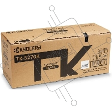 Картридж лазерный Kyocera TK-5270K (1T02TV0NL0) черный для M6230cidn/M6630cidn/P6230cdn 8000 стр