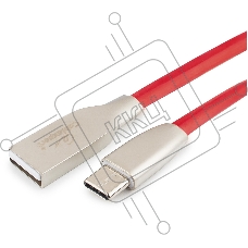 Кабель USB 2.0 Cablexpert CC-G-USBC01R-3M, AM/Type-C, серия Gold, длина 3м, красный, блистер