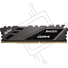 Оперативная память NETAC Shadow, DDR4, 16GB (1x16GB), 3200MHz, CL16, с радиаторами, серый