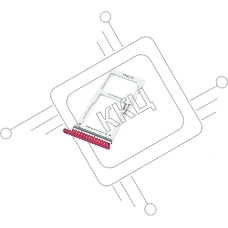 Лоток для SIM-карты Samsung Galaxy S10e (G970F) красный