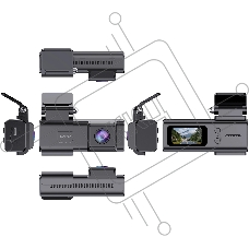 Видеорегистратор Digma FreeDrive 933W черный 4Mpix 1440x2560 1440p 110гр. SA 223