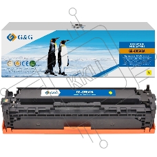 Картридж G&G, аналог HP CB542A/125A/Canon 716 желтый 1.4k с чипом