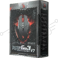 Мышь проводная A4Tech Bloody V7 черный, 3200 dpi, USB Type-A, кнопки - 8