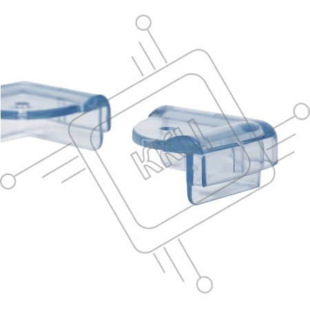 Прозрачные треугольные накладки-протекторы для мебели (4.3*4.3*2.1 см). 4 шт. 