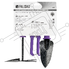 Набор садового инструмента с секатором, пластиковые рукоятки, 3 предмета, STANDARD  Palisad