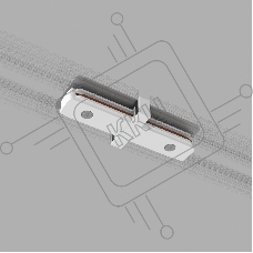 TRC-1-1-I-WH / Коннектор прямой для однофазного шинопровода (белый)