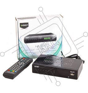 Ресивер эфирный цифровой DVB-T2/C HD HD-225 метал, дисплей DOLBY DIGITAL, Эфир