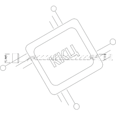 Кабель ATCOM ACD-KY524  (ACD-KY524-6709117),  Cable OcuLink   SFF8611  4i -to-  SFF8611  4i, length= 950mm (MD-6709117)