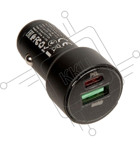 Автомобильная зарядка (от прикуривателя) HOCO Z42, PD20, QC3.0, один порт USB, один порт Type-C, черный