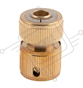 Соединитель латунный быстросъемный для шланга 1/2