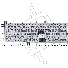 Клавиатура для ноутбука Asus N541, N501 черная, шрифт красный, с подсветкой