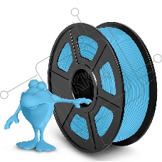Филамент NVPRINT PLA Matte Light Blue для 3D печати диаметр 1.75мм  длина 330 метров  масса 1 кг