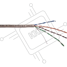 Кабель NewMax UTP, 2 пары, 25AWG, Кат.5e, PVC, серый, 305 метров
