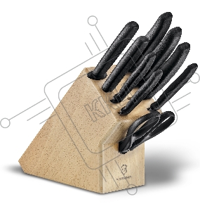 Набор ножей кухон. Victorinox Swiss Classic (6.7193.9) компл.:8шт scissors дерево/черный