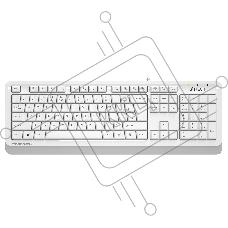 Клавиатура A4Tech Fstyler FKS10 проводная, USB, белый/серый