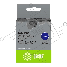 Картридж ленточный Cactus CS-LK5YBP черный, 18мм, 9м для Epson LW400/LW700/LW600P/LW1000P/K400/Z700/Z900