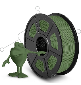 Филамент NVPRINT PLA Matte Olive Green для 3D печати диаметр 1.75мм  длина 330 метров  масса 1 кг