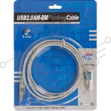 Кабель USB2.0 Ningbo USB A (m)/USB B (m) 1.8м подсветка
