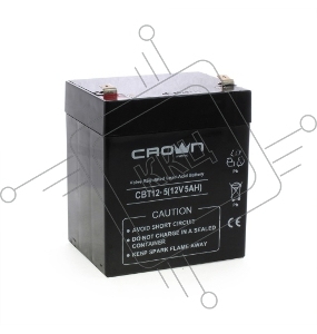 Батарея CROWN СВТ-12-5 (12V 5Ah) F2 срок службы 6 лет