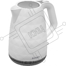 Чайник электрический Scarlett SC-EK18P49 1.7л. 2200Вт белый/серый (корпус: пластик)