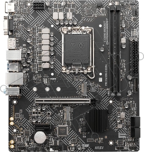 Материнская плата MSI PRO H610M-G Soc-1700 Intel H610 2xDDR5 mATX AC`97 8ch(7.1) GbLAN+VGA+HDMI+DP