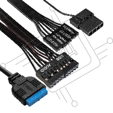 Компьютерный корпус Minitower ExeGate mEVO-7805 (mATX, без БП, 2*USB+1*USB3.0, аудио, черный, с 2*RGB подсветкой)