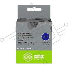 Картридж ленточный Cactus CS-LK5RBP черный шрифт, красный фон (18 мм, 9 м) для Epson LW400/LW700/LW600P/LW1000P/K400/Z700/Z900