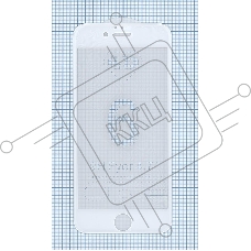 Защитное стекло 4D для Apple iPhone 6/6S белый