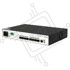 Управляемый коммутатор уровня SNR 2+, 8 x 1/10GE SFP+. Питание: 220V AC + встроенный UPS 12V