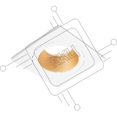 Встраиваемый точечный светильник Ambrella light TN102827 WH/GD белый/золото GU5.3 92*92*50