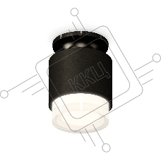 Светильник Ambrella Light XS7511065 SBK/PBK/FR черный песок/черный полированный/белый матовый MR16 GU5.3 (N7926, C7511, N7160)