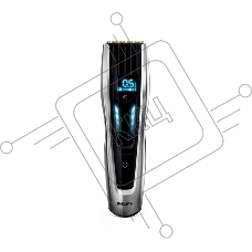 Машинка для стрижки Philips HC9450/15 Тип бритвы Сеточная,Ширина ножа 41мм,Количество бритвенных головок 1, Дисплей: Индикатор зарядки аккумулятора, Индикатор низкого заряда аккумулятора, Индикатор установки длины,Число установок длины 400,Минимальная дли