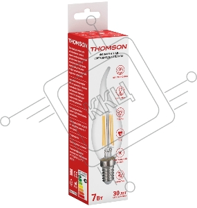 Лампа светодиодная Hiper THOMSON LED FILAMENT TAIL CANDLE 7W 730Lm E14 4500K TH-B2076