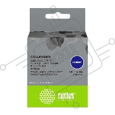 Картридж ленточный Cactus CS-LK5BWV белый шрифт, черный фон (18 мм, 9 м) для Epson LW400/LW700/LW600P/LW1000P/K400/Z700/Z900