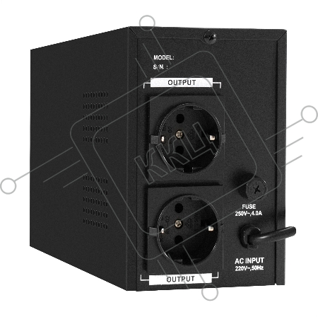 ИБП (инвертор, синус, для котла) ExeGate SineTower SN-600.LCD.AVR.2SH <600VA/360W, чистая синусоида, LCD дисплей, AVR, 2*Schuko, линейно-интерактивный, Black>