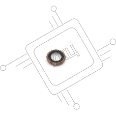 Стекло камеры для Apple Iphone 6/6S с рамкой золотое